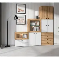 Armario System 64 con 2 puertas roble coast evoke