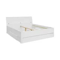 Cama Saturn 180x200 con 3 cajones blanca