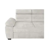 Sofá rinconera derecho Aguda convertible con arcón beige