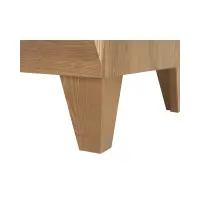 Armario de dos puertas Bergen 102 cm con cajón alerce sibiu dorado