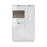 Vitrina Forn 94 cm con 3 puertas blanco brillo