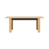 Mesa extensible Ostia 160/200x90 roble artisan/roble negro