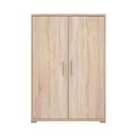 Armario Brw Office 79 cm de dos puertas roble sonoma