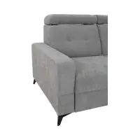 Угловой диван правосторонний Amado раскладной с ящиком серый