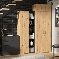 Szafa MultiDo 80 cm dwudrzwiowa atelier jasny