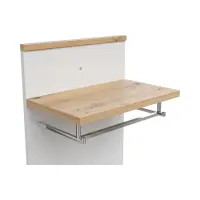 Perchero de pared Yamael para el recibidor roble artisan/blanco