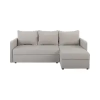 Sofá rinconera universal Imros convertible con arcón taupe