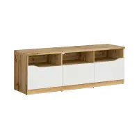 Mueble RTV Nuis 135 cm con 3 cajones roble wotan