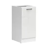 Mueble bajo de cocina Junona Line 50 cm izquierdo brillo tiza