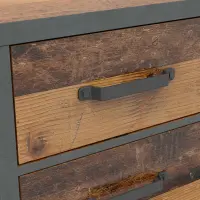 Cajonera Weston 46 cm con 2 cajones pino old style