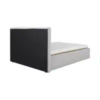 Cama tapizada Lones 160x200 gris