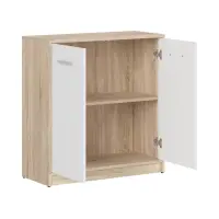 Armario Nepo Plus 80 cm dos puertas roble sonoma/blanco
