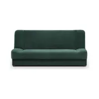Sofá cama de tres plazas Lami con arcón verde
