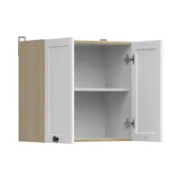 Armario de cocina superior Junona Line 60 cm con 2 puertas roble bernstein/blanco