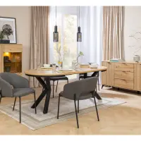 Mesa extensible Eland 100/150/200x100 roble wotan