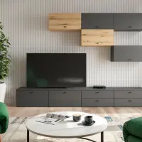 Комод System 64 с 2 ящиками графитовый