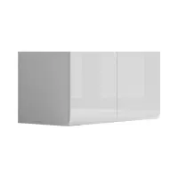 Vitrina Azteca Trio 90 cm con 2 puertas blanco brillo