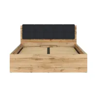 Łóżko Tetrix 160x200 ze stelażem i pojemnikiem dąb wotan