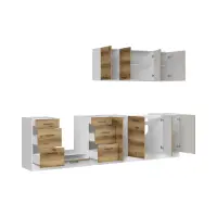 Conjunto de cocina Junona Line 300 cm roble delano claro