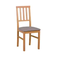 Silla tapizada Aren marrón