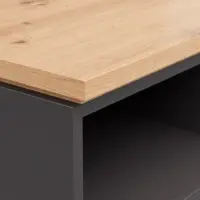 Mesita de noche Yamael 45 cm con cajones grafito