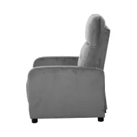 Sillón tradicional Monti con función relax gris