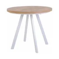 Mesa extensible Pares roble wotan/blanco 90-180x90