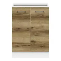 Armario de cocina bajo Junona Line 60 cm de dos puertas sin encimera roble delano claro