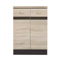 Armario de cocina inferior Junona Line 60 cm de dos puertas roble sonoma con encimera