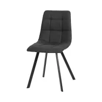 Silla tapizada Rubi gris