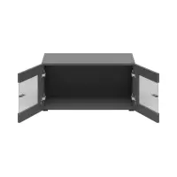 Vitrina System 64 con 2 puertas grafito