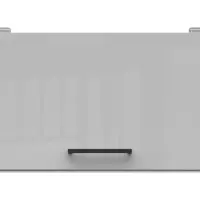 Armario de cocina superior Junona Line 50 cm abatible gris claro brillo
