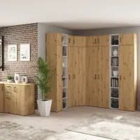 Estantería MultiDo 80 cm con 2 puertas atelier claro