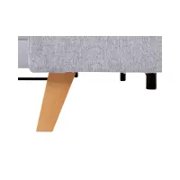 Угловой диван правосторонний Lars раскладной с ящиком серый