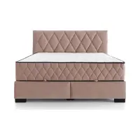 Континентальная кровать Reve 180x200 с ящиком розовая