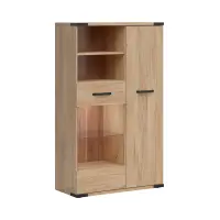 Vitrina Lara 90 cm con 2 puertas fresno belarus