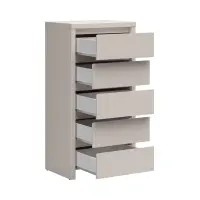 Cómoda Kaspian 56 cm con 5 cajones cachemira