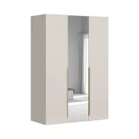 Armario de tres puertas Flex 150 cm con espejo cachemira