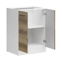 Armario de cocina bajo Junona Line 60 cm de dos puertas sin encimera roble delano claro