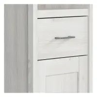 Estantería Luca Juzi 60 cm con 1 puerta, cajón y 3 estantes alerce sibiu claro