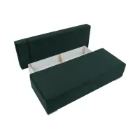 Sofá de tres plazas Street IV desplegable con contenedor terciopelo verde