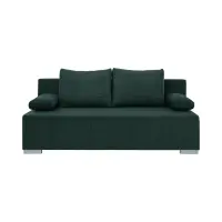 Sofá de tres plazas Street IV desplegable con contenedor terciopelo verde