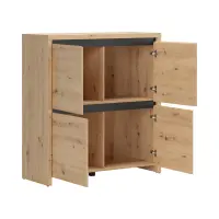 Armario Larios 105 cm de cuatro puertas roble artisan