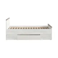 Cama Luca Juzi 90x200 con cajón alerce sibiu claro