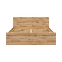 Cama Zele 160x200 roble wotan