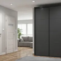 Armario de puertas correderas Flex 150 cm grafito