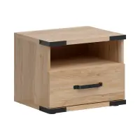 Mesita de noche Lara 50 cm con cajón fresno belarus