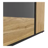 Витрина Luen 95 см дуб тегола/дуб маувелла