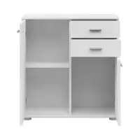 Cómoda Noeda 71 cm con 2 puertas y 2 cajones blanca