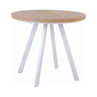 Mesa extensible Pares roble wotan/blanco 90-180x90